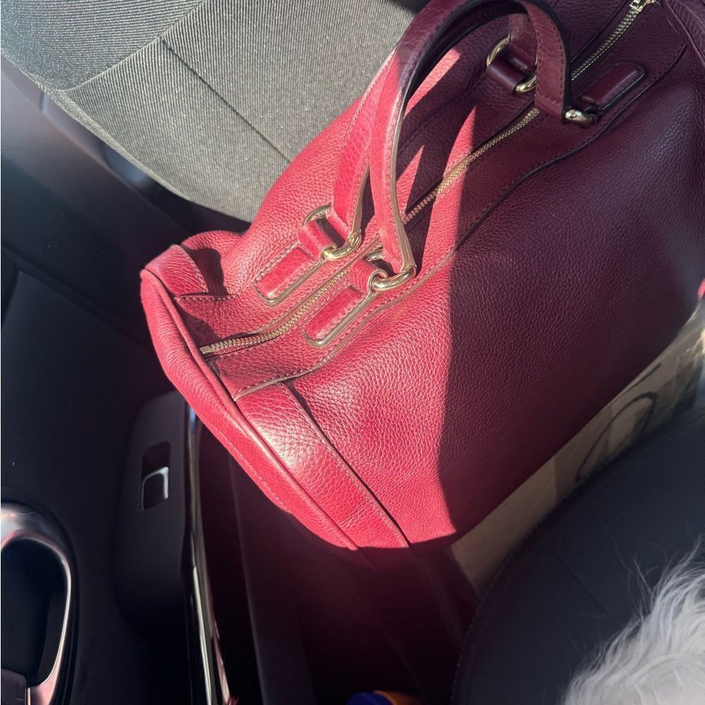 Gucci SoHo Plum Leather Bowler Boston Doctor Bag Interlocking GG Satchel Ex++ - Picture 15 of 16